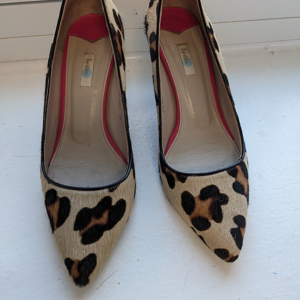 Boden leopard print heels